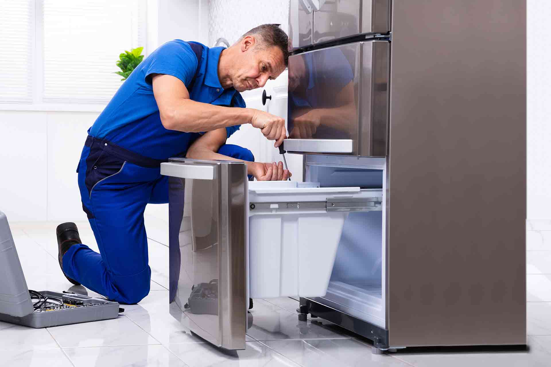 American fridge freezer installation in London
