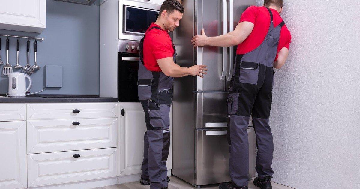 Standard installation of American fridge freezer