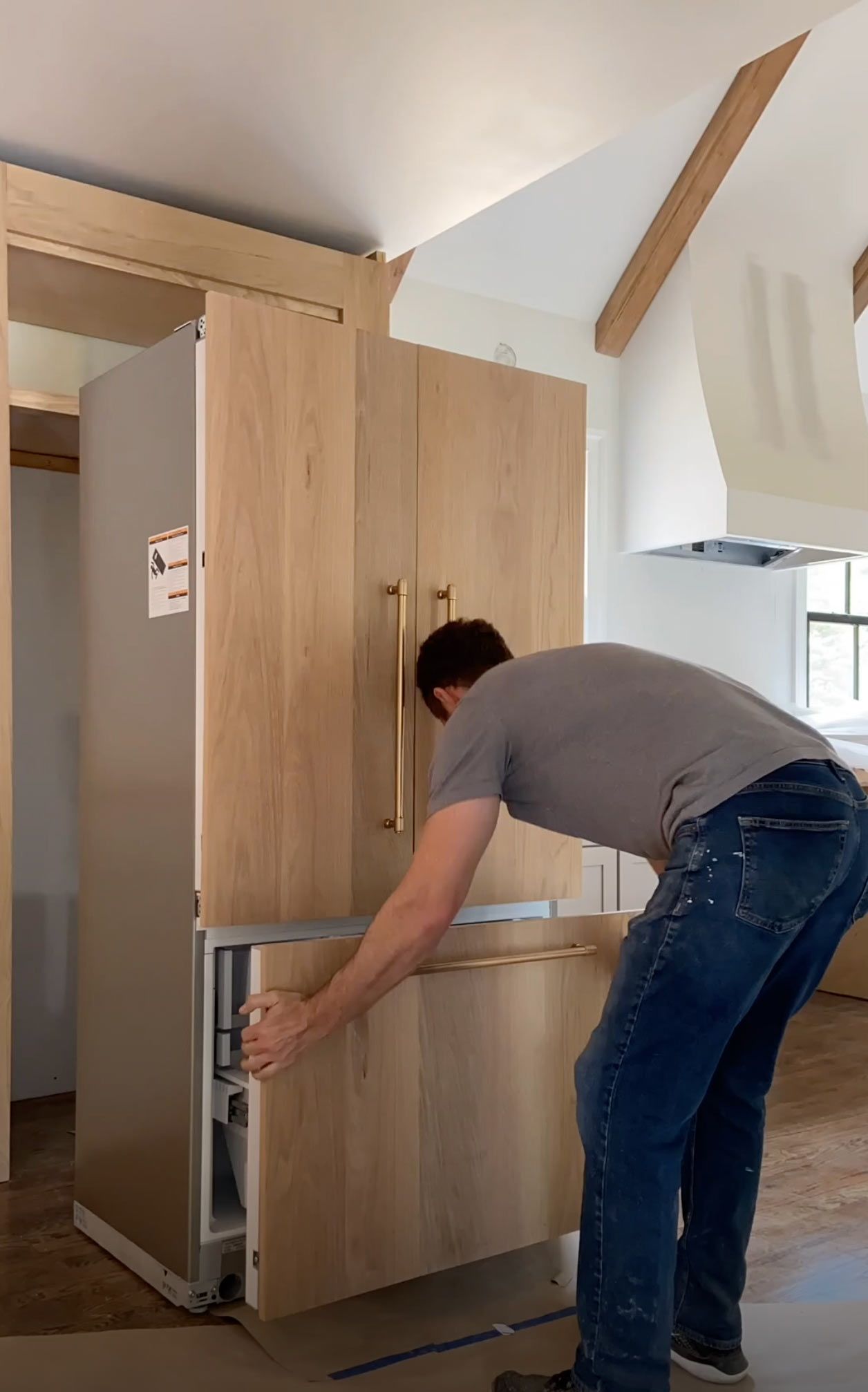 Premium installation of American fridge freezer